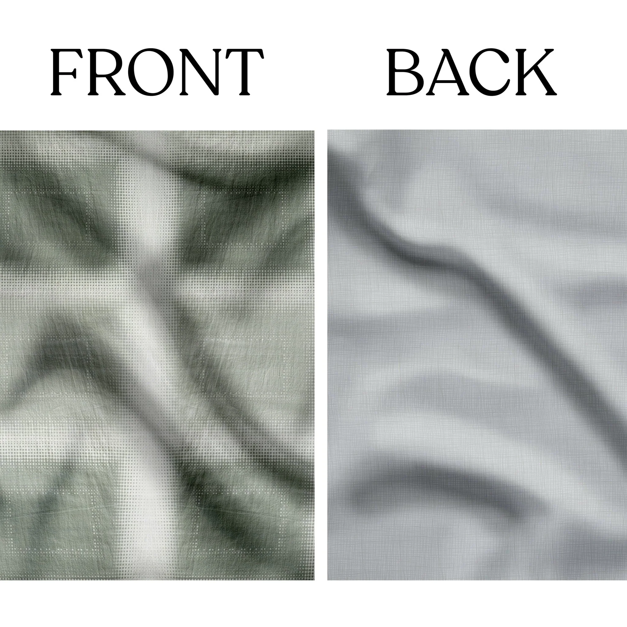 Selena Check Green Organic Cotton Reversible Duvet Set - Image 5