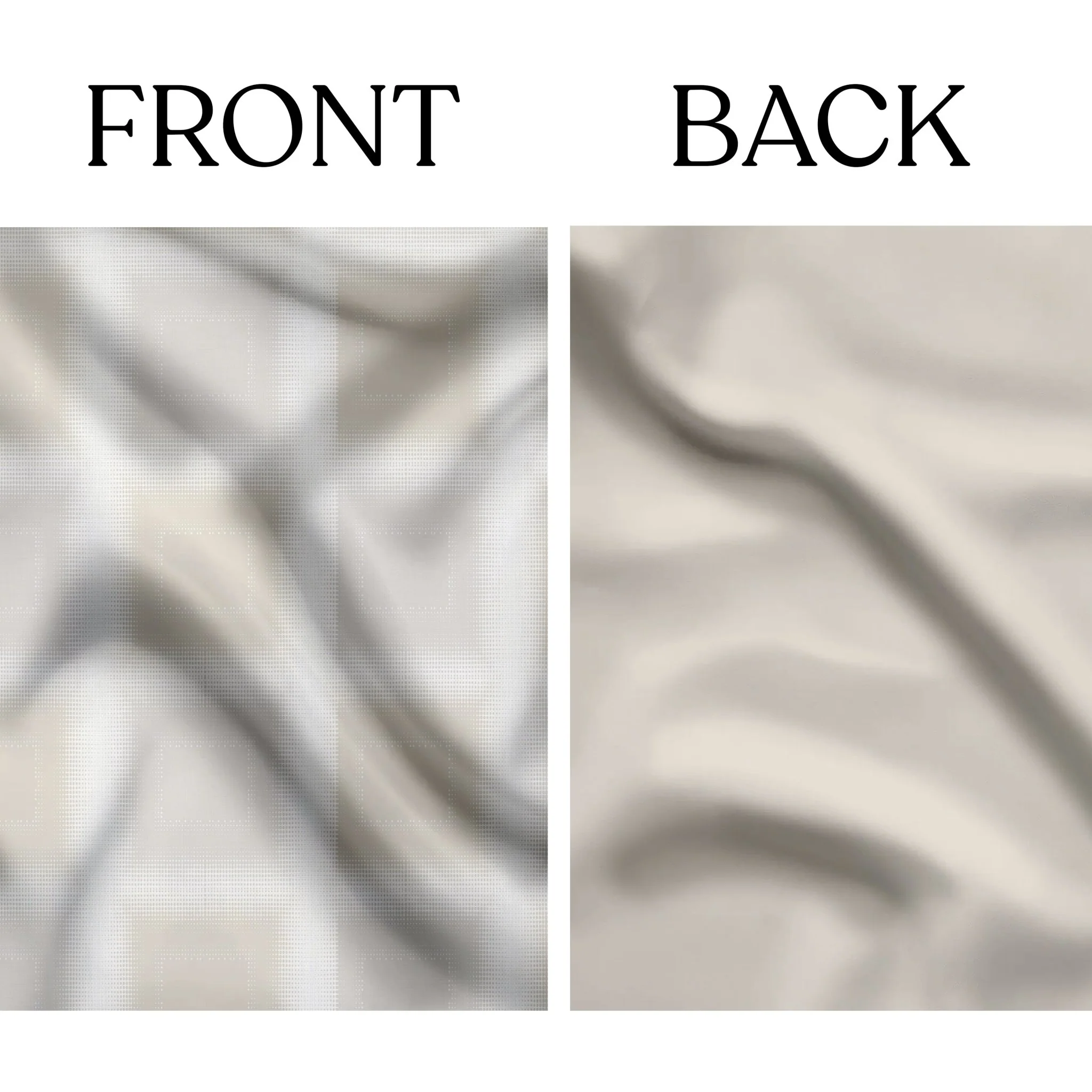 Selena Check Ivory Organic Cotton Reversible Duvet Set - Image 4