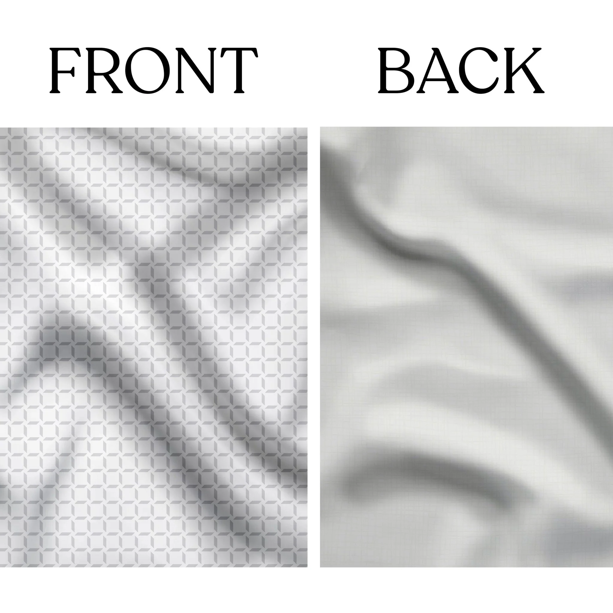 Windowpane Organic Cotton Reversible  Duvet Set - Image 4