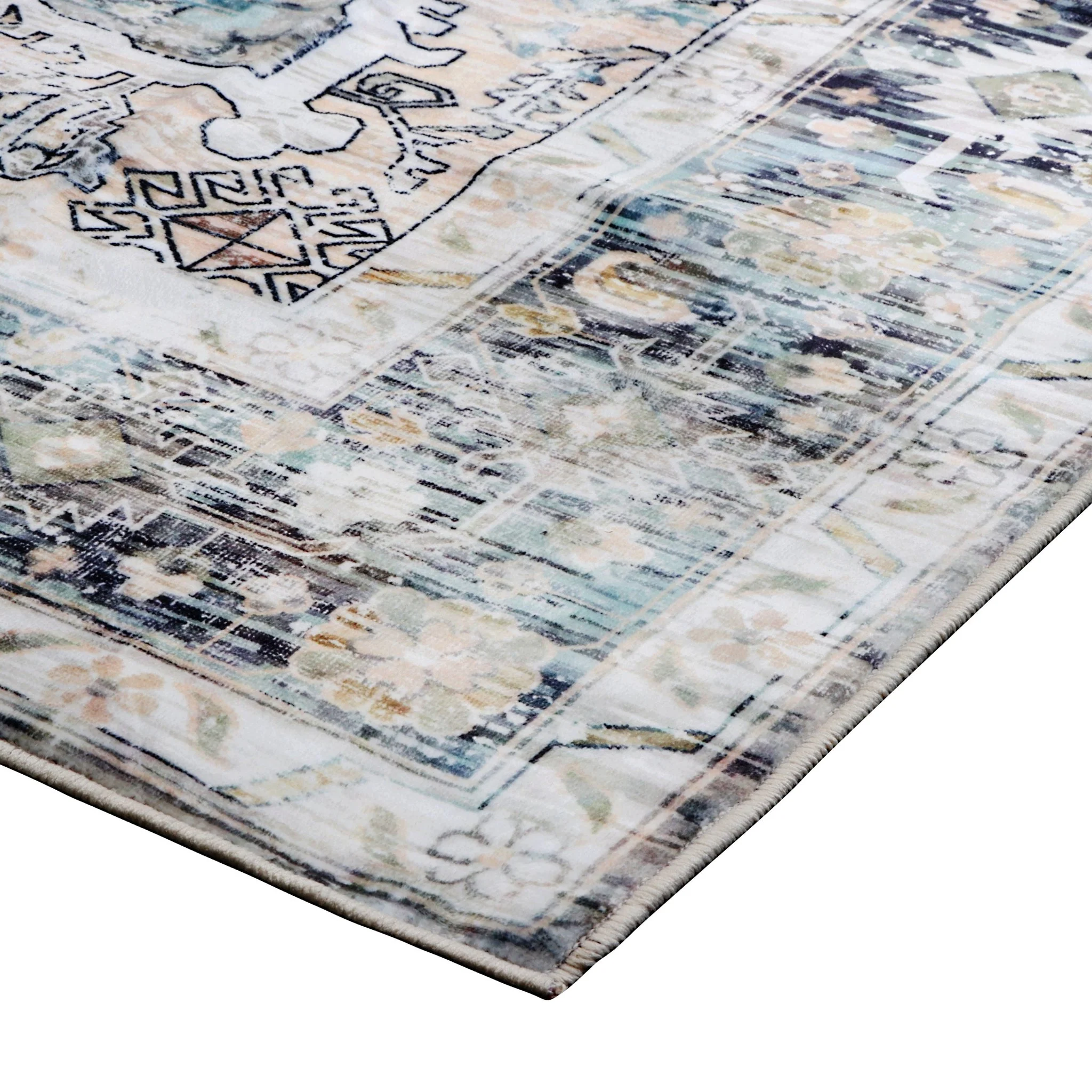 Antique Mist Machine Washable Rug - Image 4