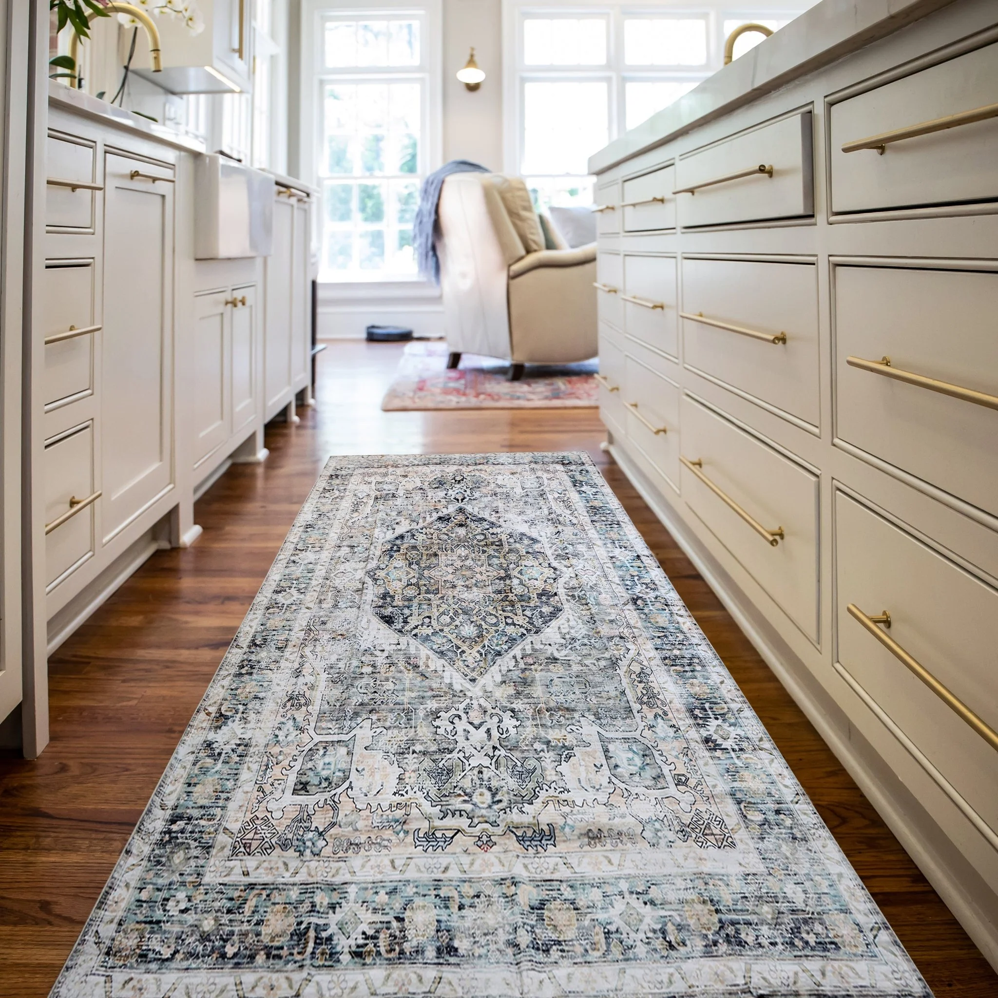 Antique Mist Machine Washable Rug - Image 7