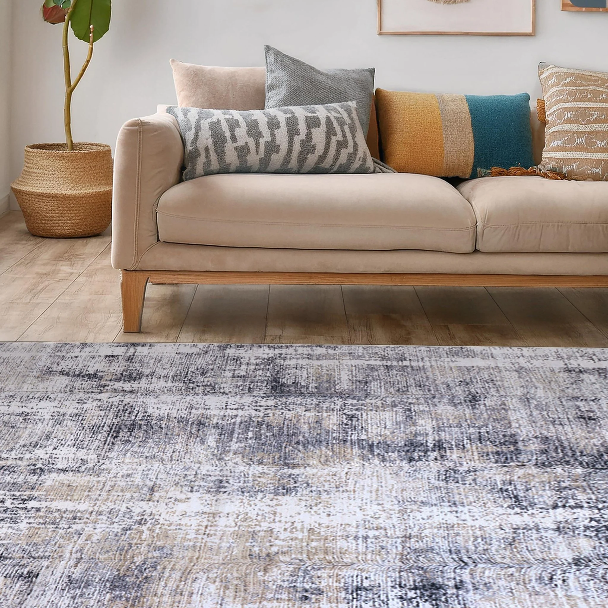 Misty Echo Machine Washable Rug - Image 6
