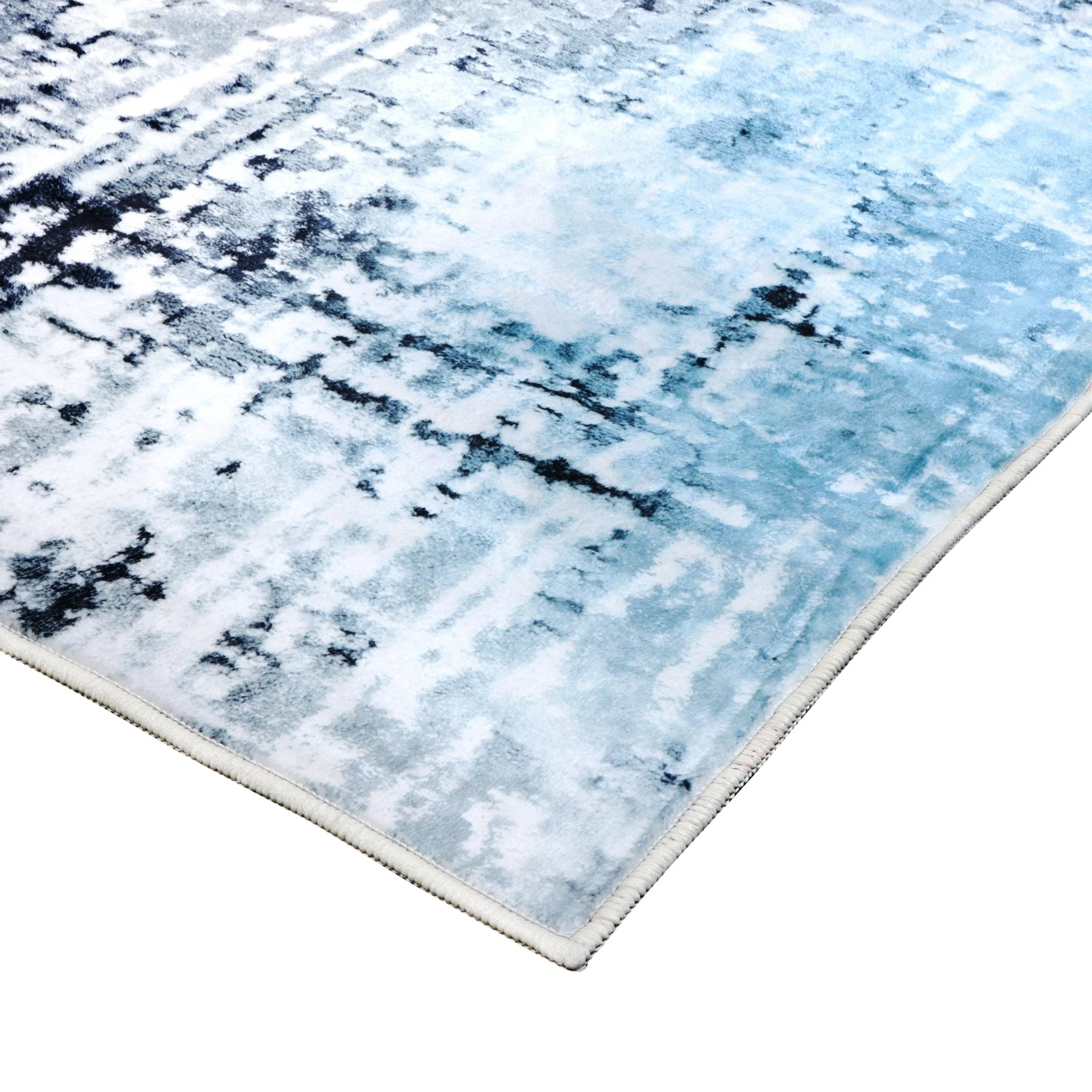 Frosted Azure Machine Washable Rug - Image 4