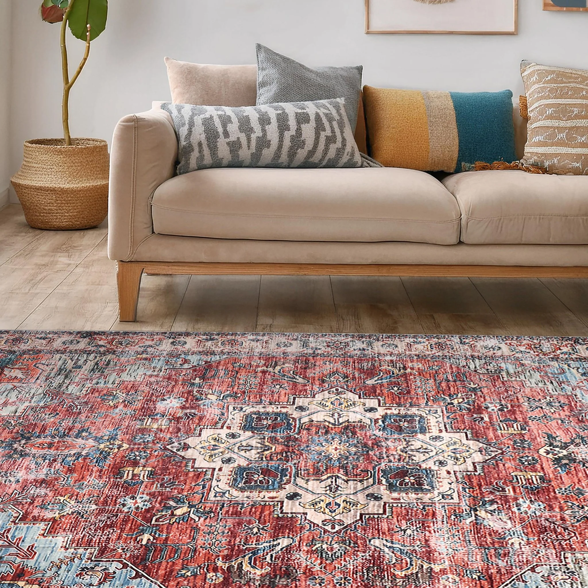 Persian Sunset Machine Washable Rug - Image 6