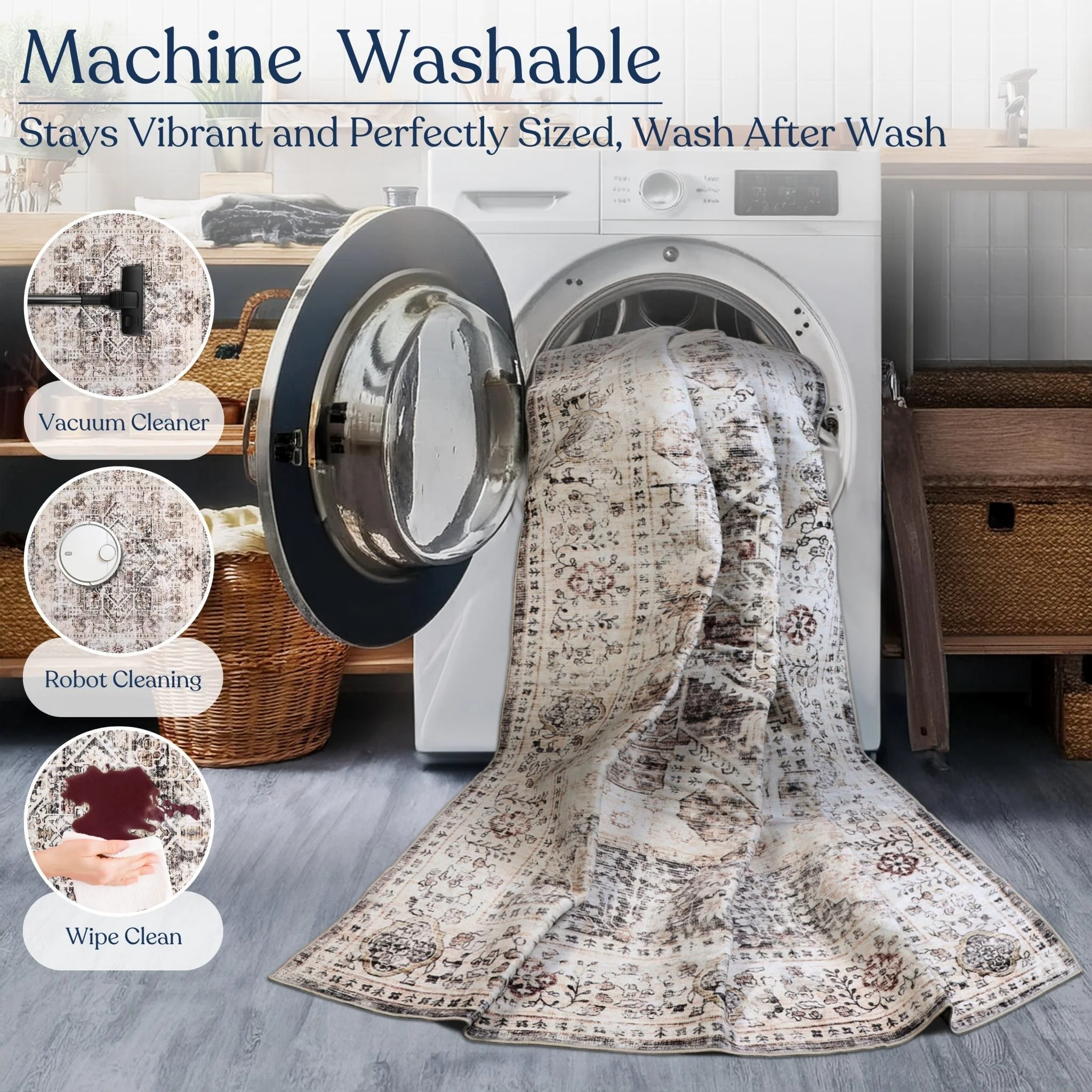Meadow Machine Washable Rug - Image 8