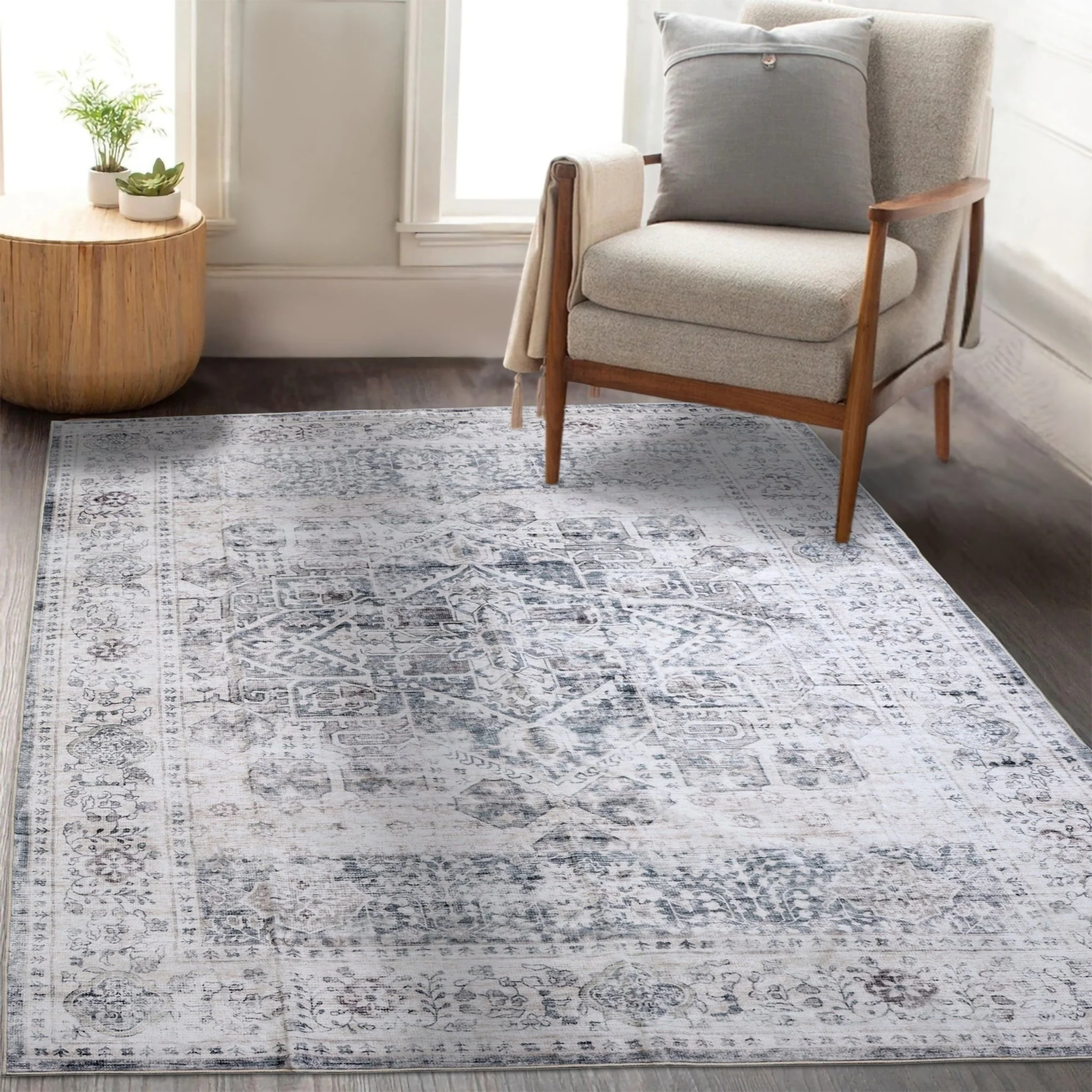 Eternal Ash Machine Washable Rug - Image 3