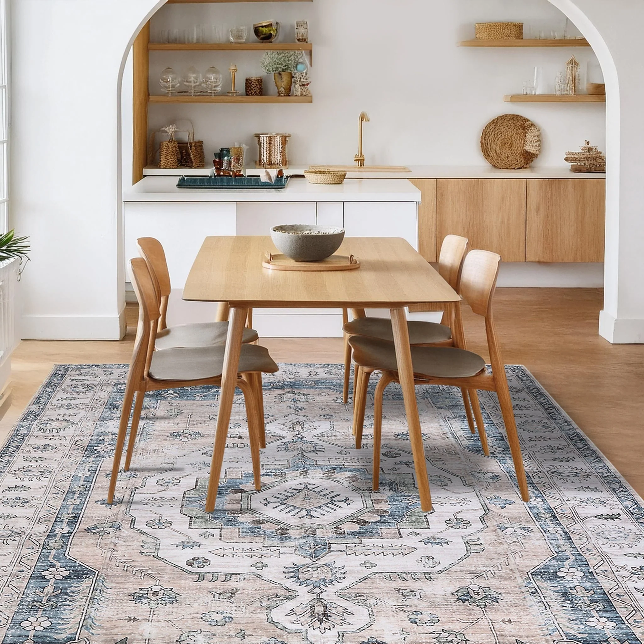 Vintage Bloom Machine Washable Rug - Image 5