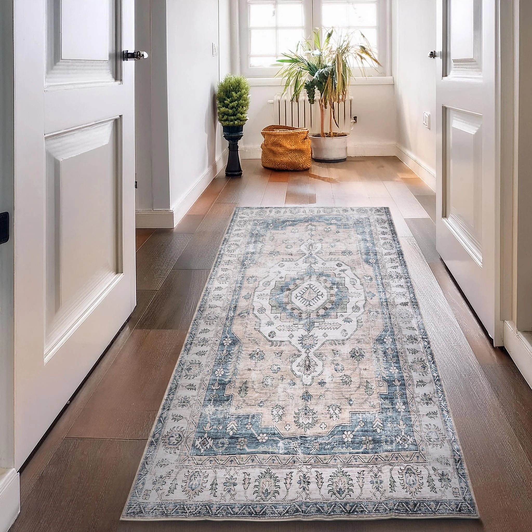 Vintage Bloom Machine Washable Rug - Image 9