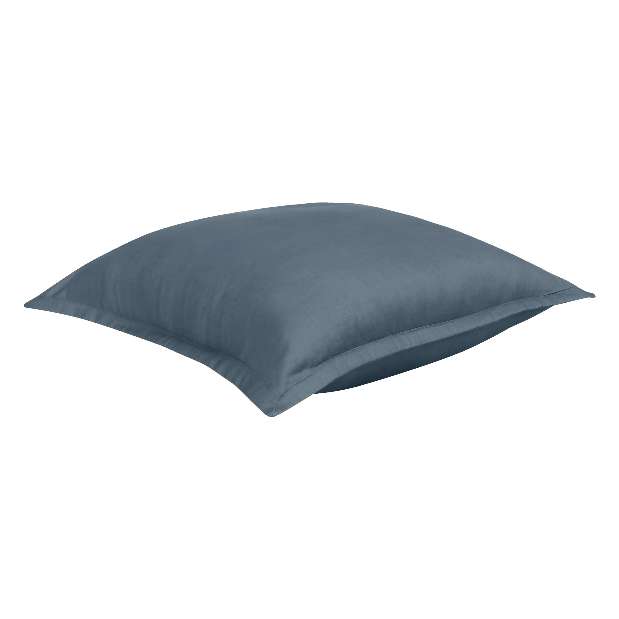 Organic Cotton Euro Sham Pair (Clayton Blue) - Image 4