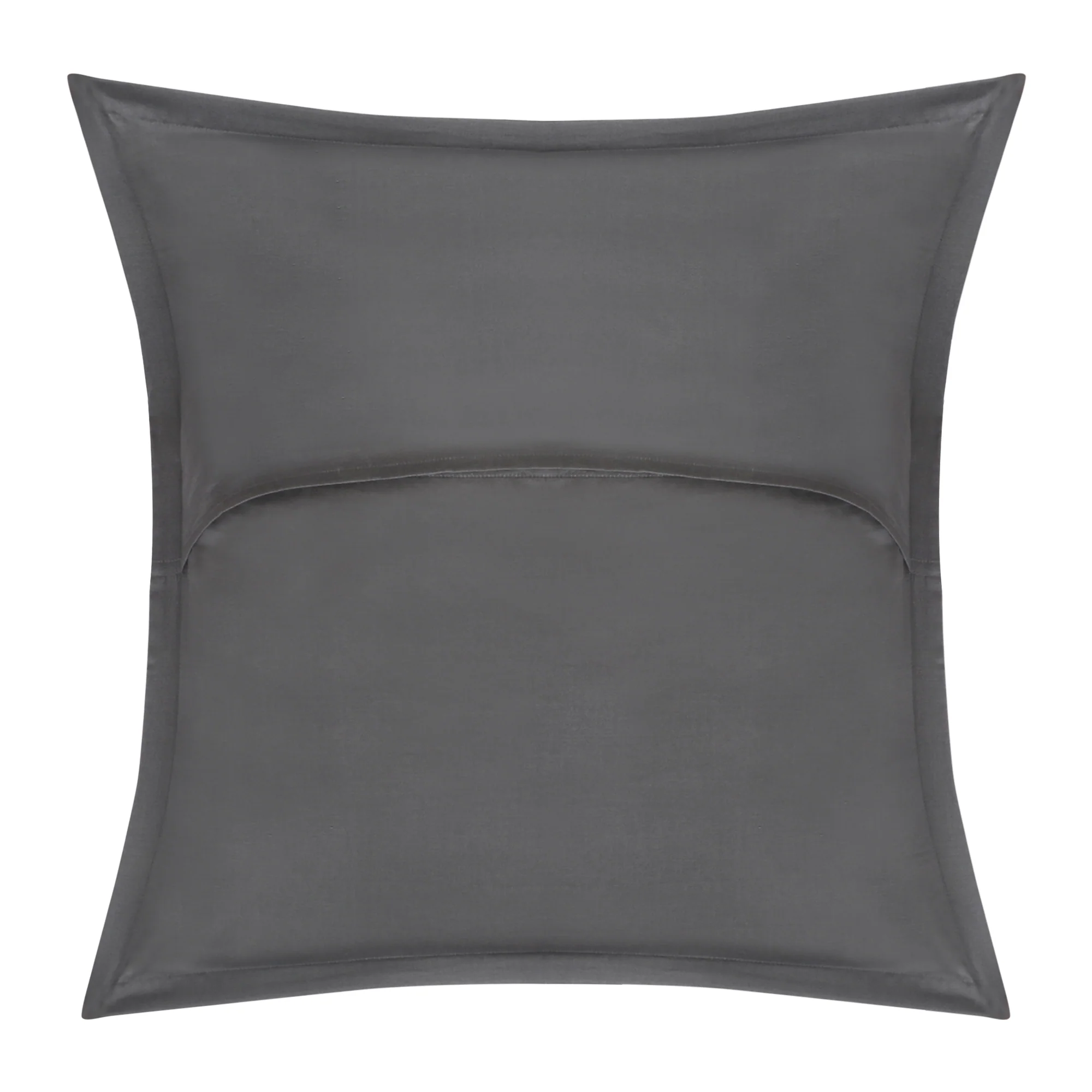 Organic Cotton Euro Sham Pair (Heather Check Grey) - Image 3