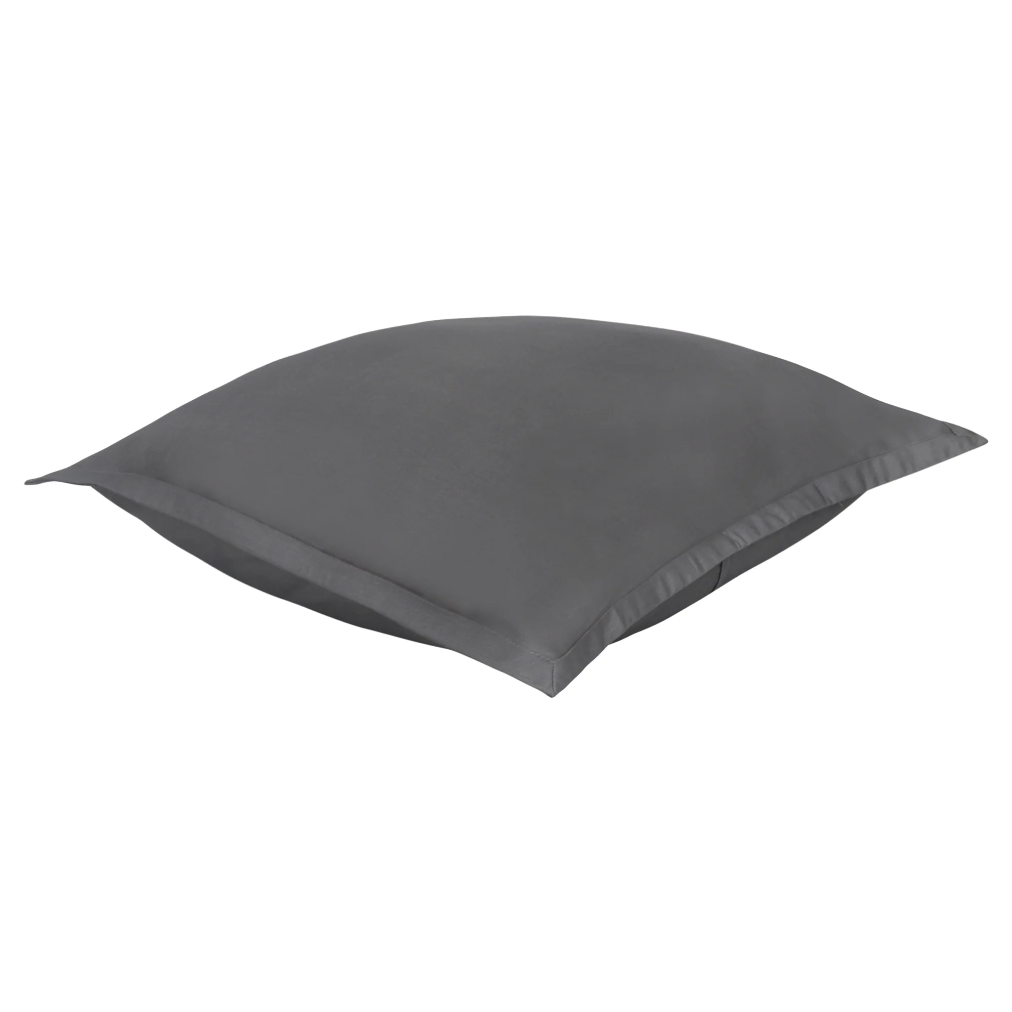 Organic Cotton Euro Sham Pair (Heather Check Grey) - Image 4