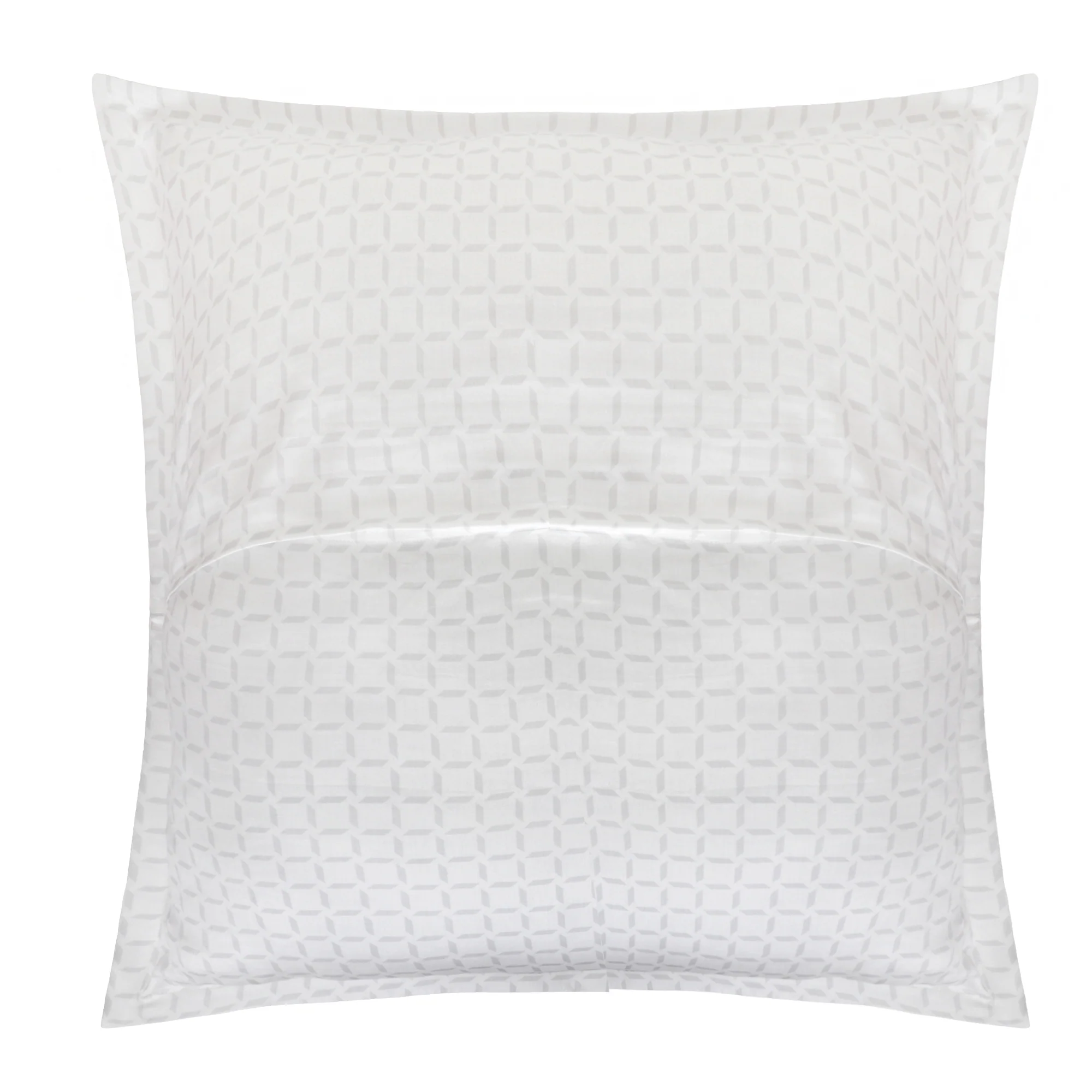 Organic Cotton Euro Sham Pair (Kendra White/Grey) - Image 3