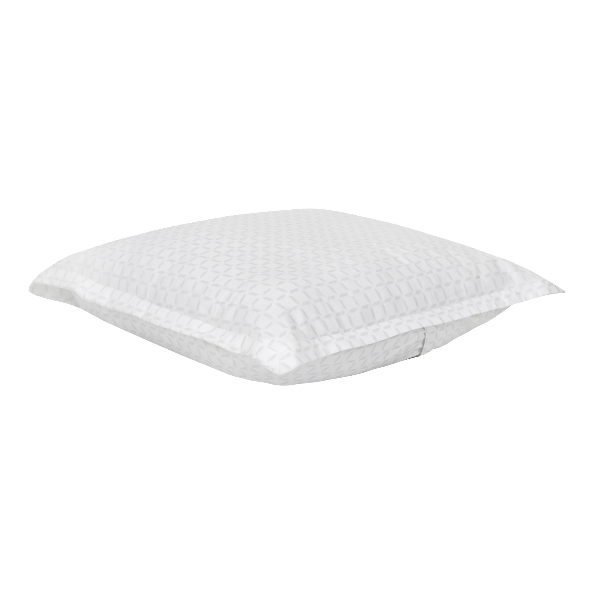 Organic Cotton Euro Sham Pair (Kendra White/Grey) - Image 4