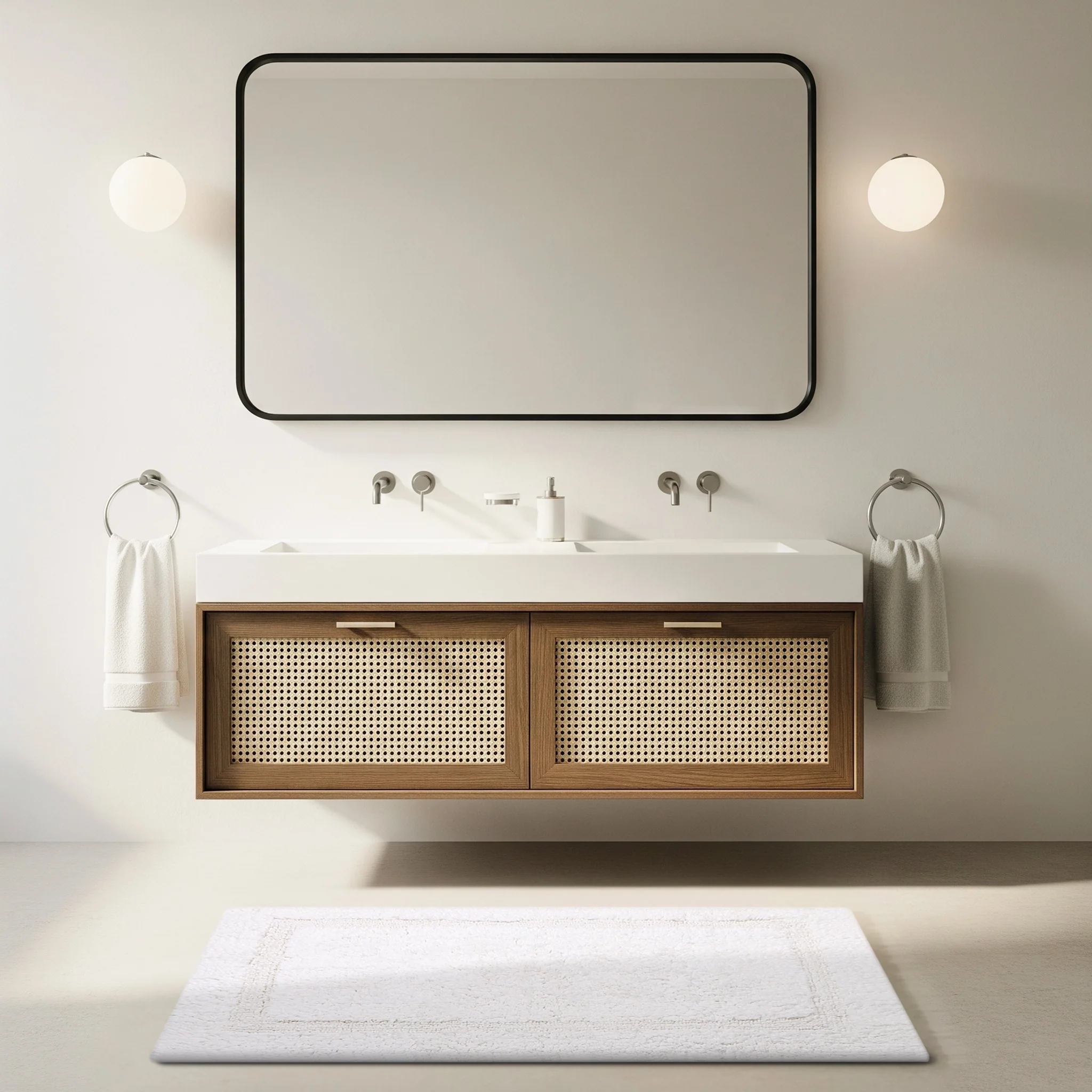 Organic Cotton Reversible Bath Mat - Image 4