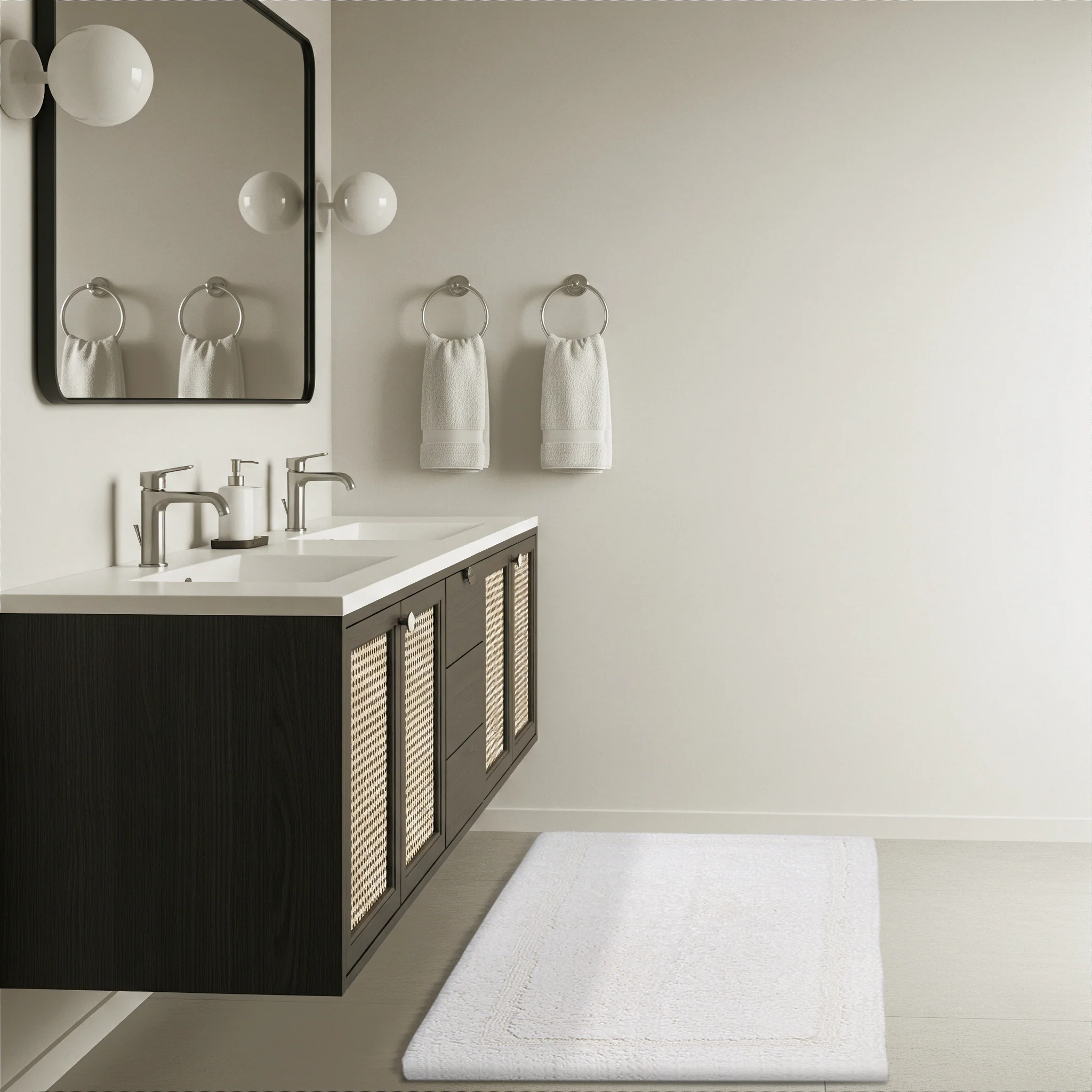 Organic Cotton Reversible Bath Mat - Image 5