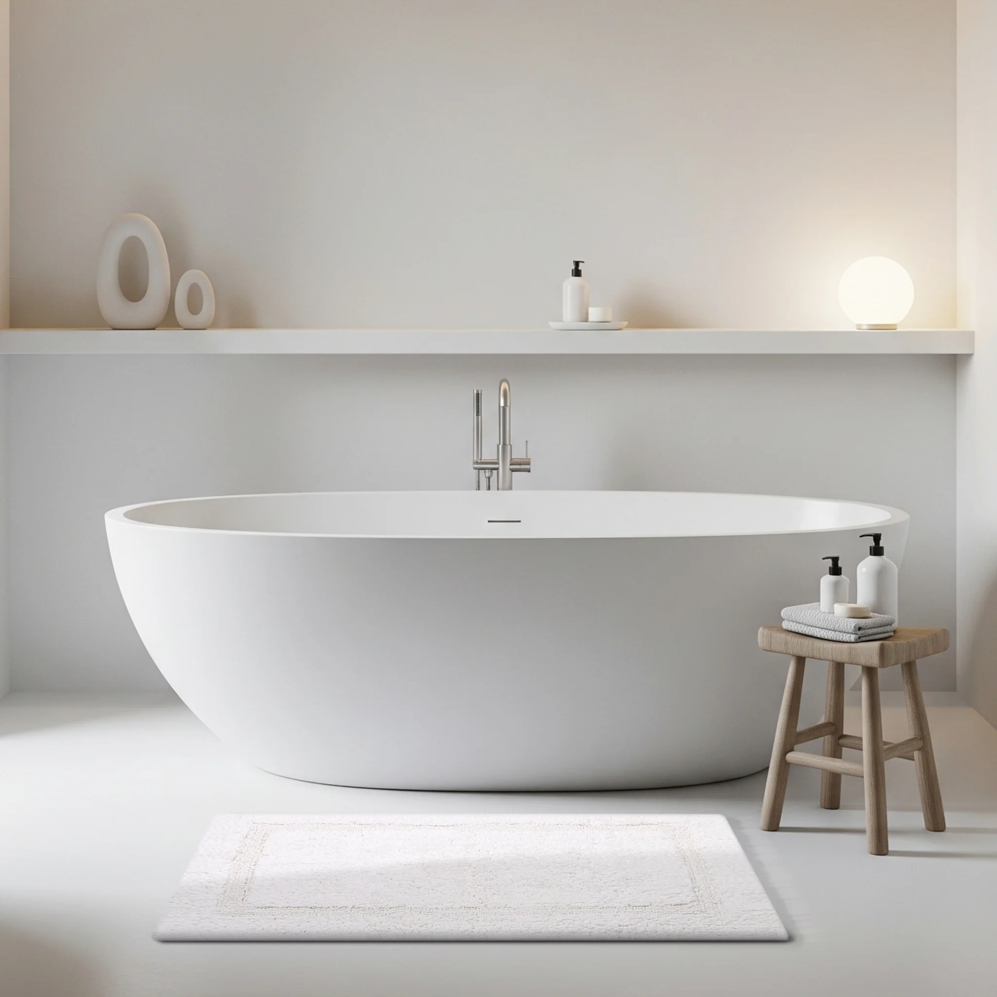 Organic Cotton Reversible Bath Mat - Image 6