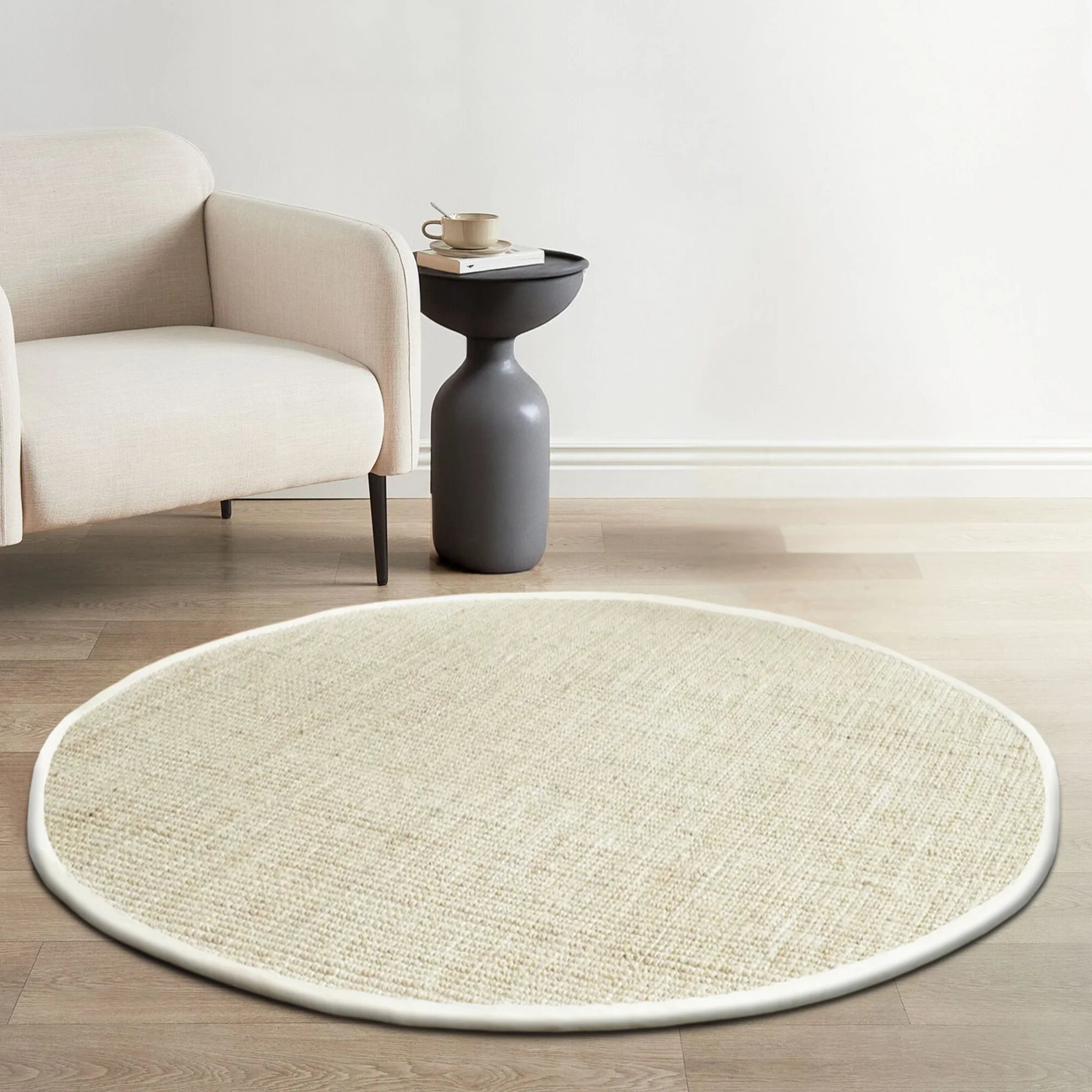 Premium Boucle Jute Rug (6' Round) - Image 10
