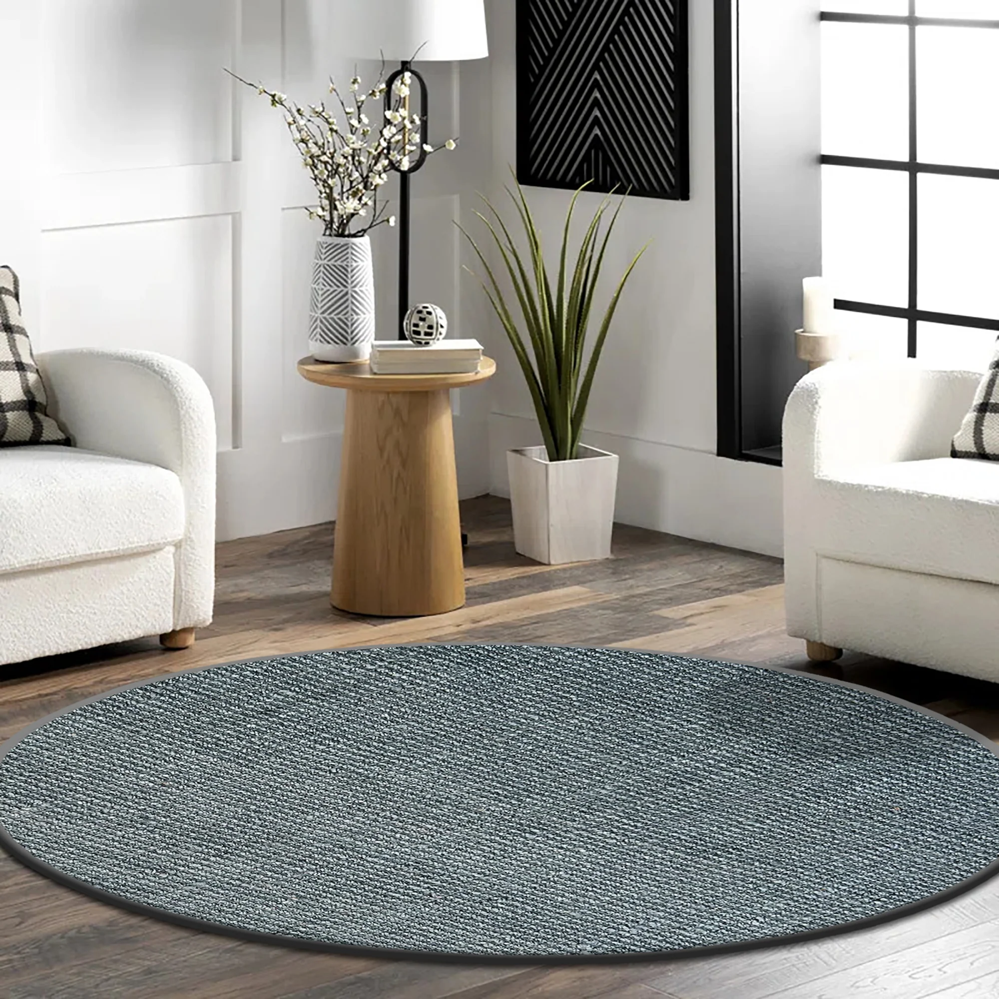 Premium Boucle Jute Rug (6' Round) - Image 15