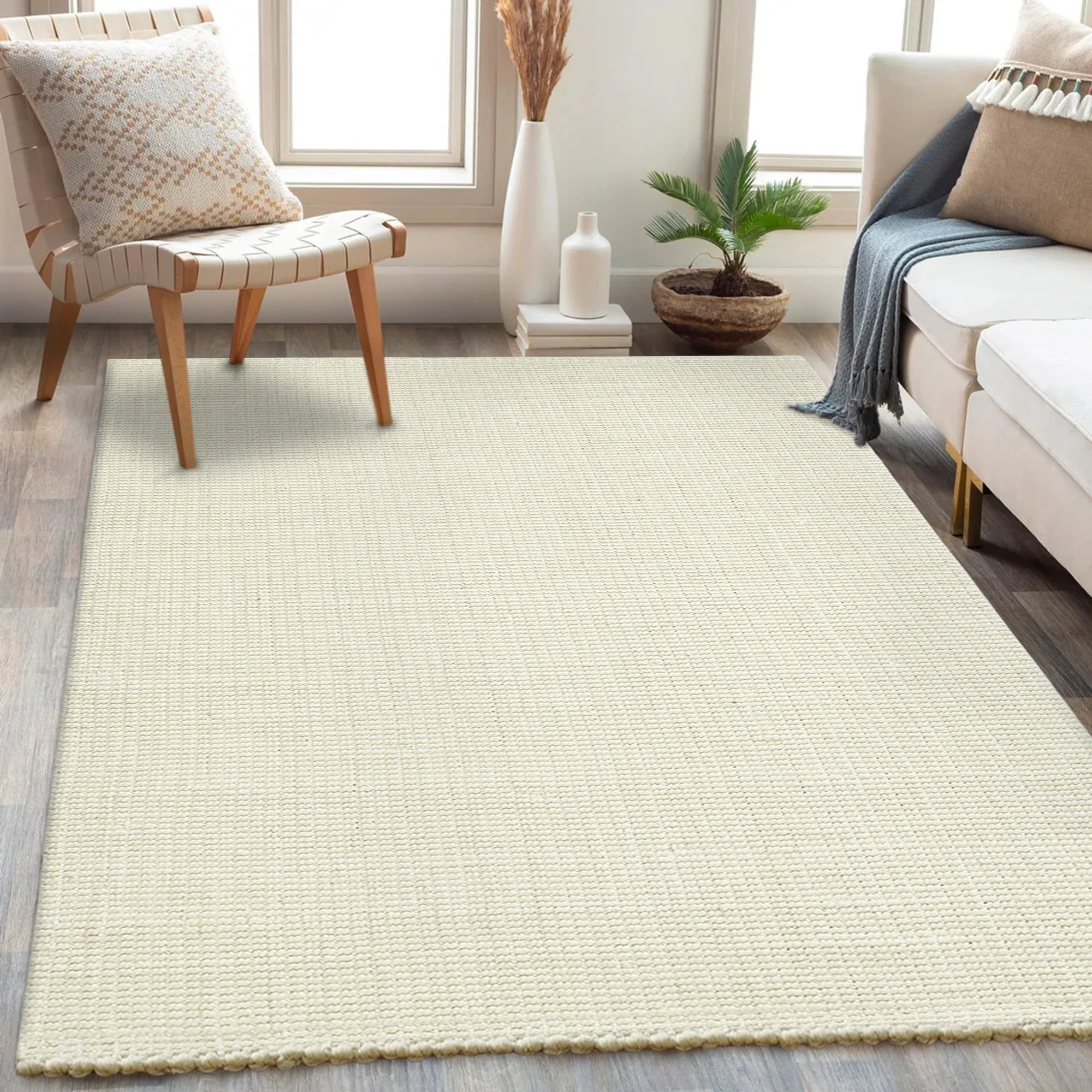 Premium Boucle Jute & Wool Rug - Image 14