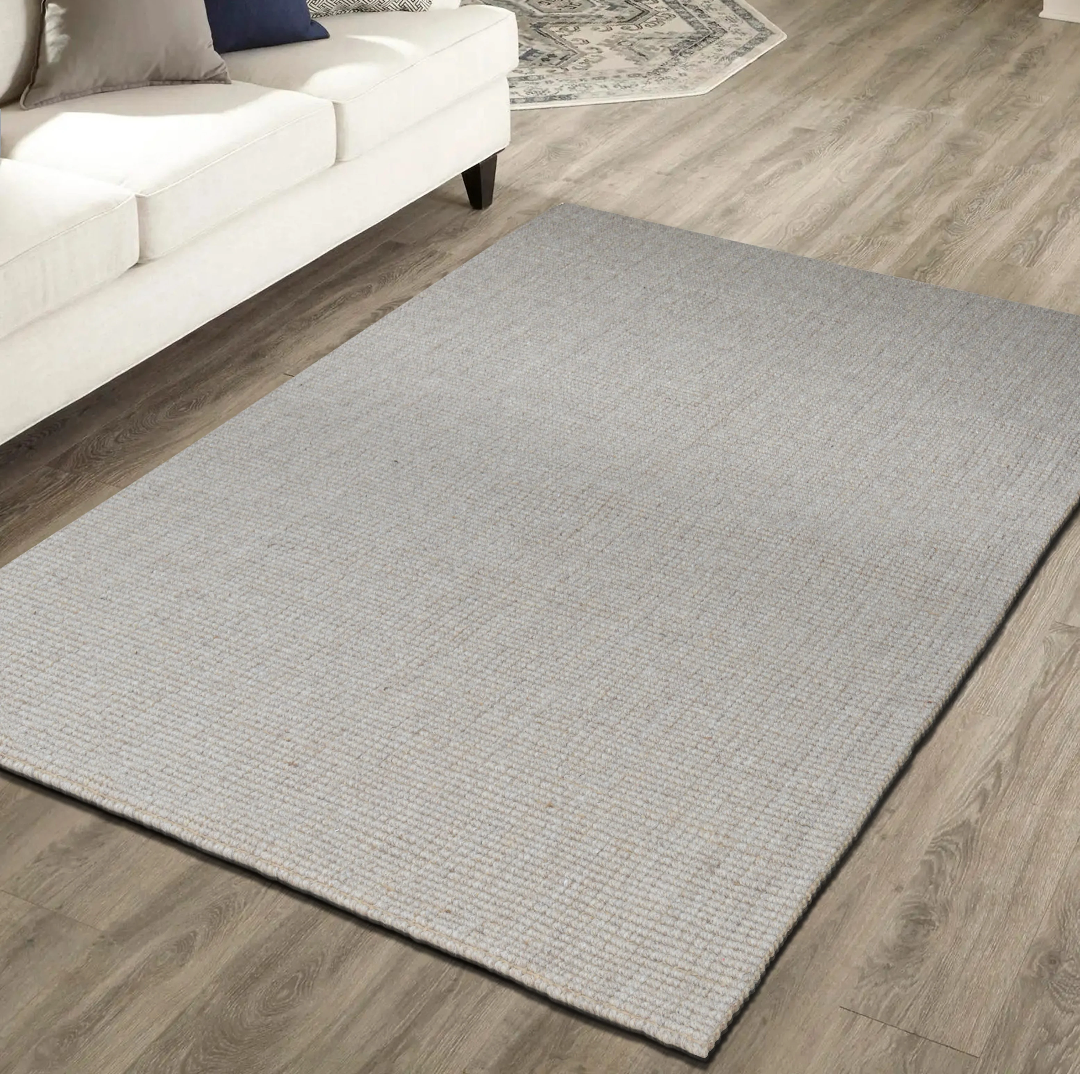Premium Boucle Jute & Wool Rug - Image 3